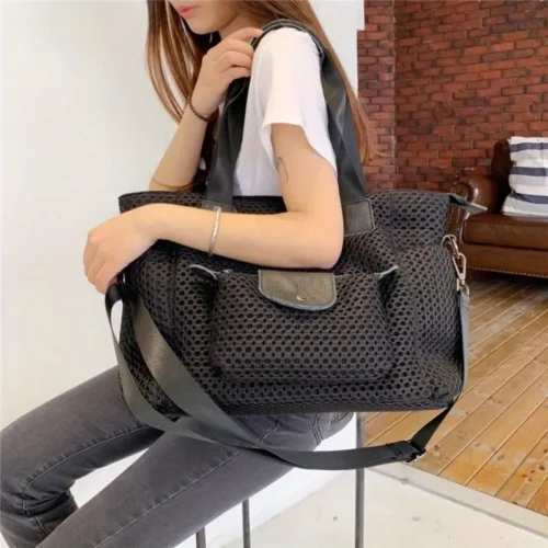 Sac week-end femme en nylon pliable – léger et imperméable pour voyage