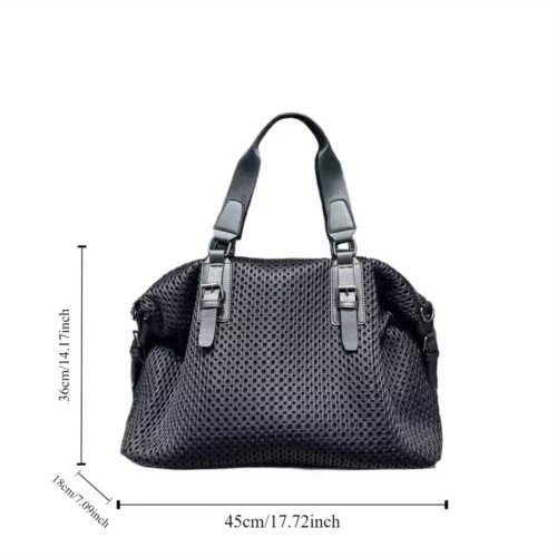 Sac week-end femme en nylon imperméable – fourre-tout de voyage élégant