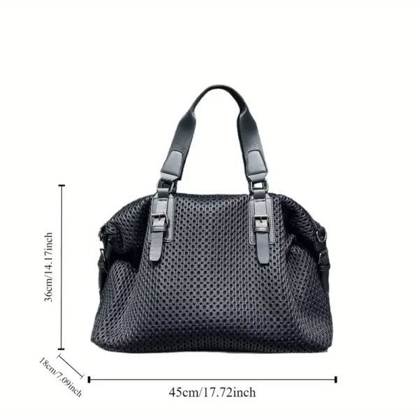 Sac week-end femme en nylon imperméable – fourre-tout de voyage élégant