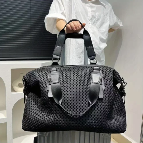 Sac week-end femme en nylon imperméable – fourre-tout de voyage élégant