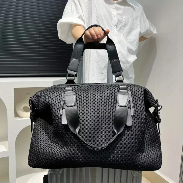 Sac week-end femme en nylon imperméable – fourre-tout de voyage élégant