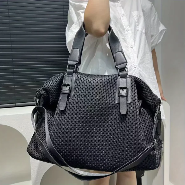 Sac week-end femme en nylon imperméable – fourre-tout de voyage élégant