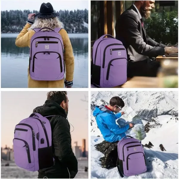 Sac à dos femme antivol pour ordinateur portable – design fin et élégant