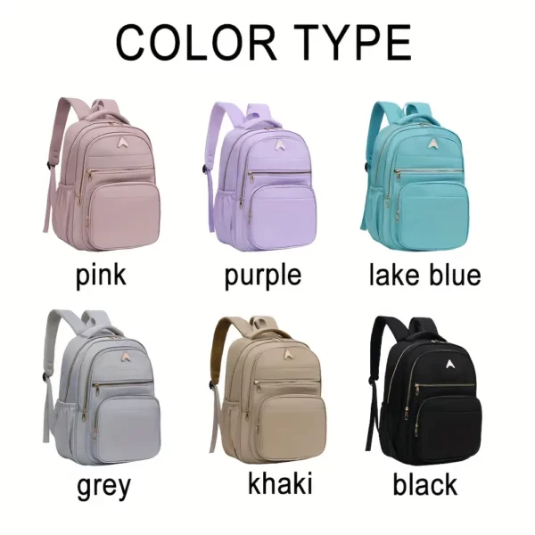 Sac à dos femme léger en nylon – style urbain élégant pour usage quotidien