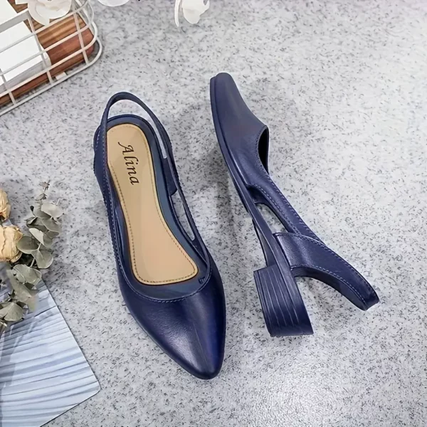 Escarpins femme à petit talon – bout pointu confortable pour mariage ou soirée
