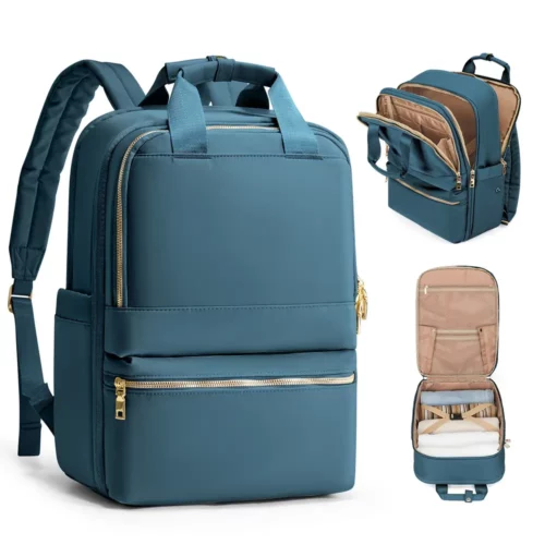 Sac à dos femme léger en nylon imperméable – style urbain compact et chic