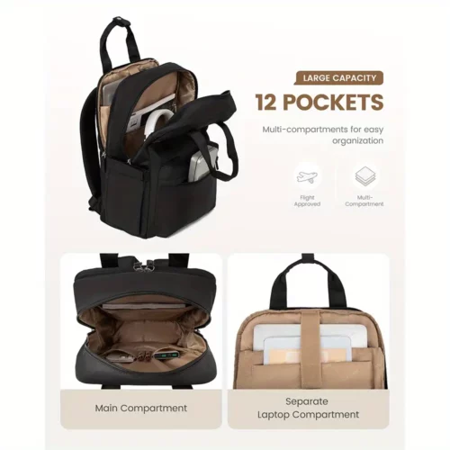Sac à dos ordinateur femme élégant – léger et fonctionnel pour travail ou voyage