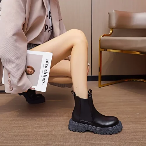 Bottes de pluie femme élégantes – caoutchouc imperméable à enfiler