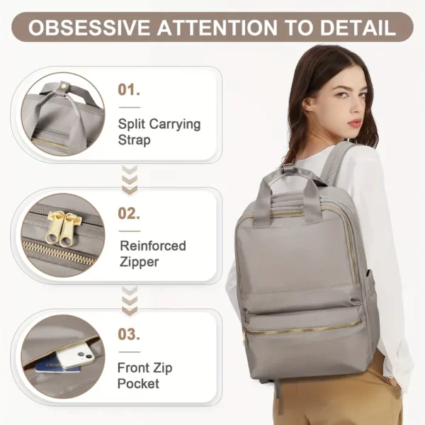 Sac à dos femme léger et imperméable – design urbain grande capacité