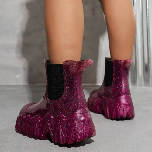 Bottes de pluie femme en caoutchouc imperméables – style chic et urbain
