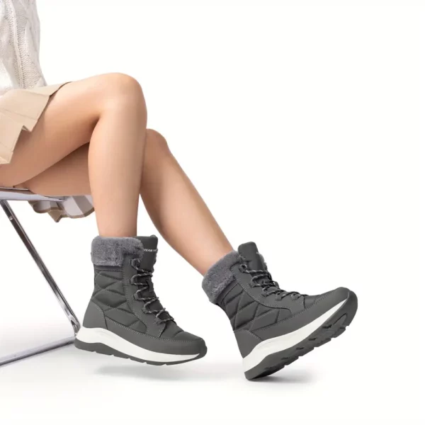 Bottes de neige femme imperméables fourrées – confort thermique extérieur