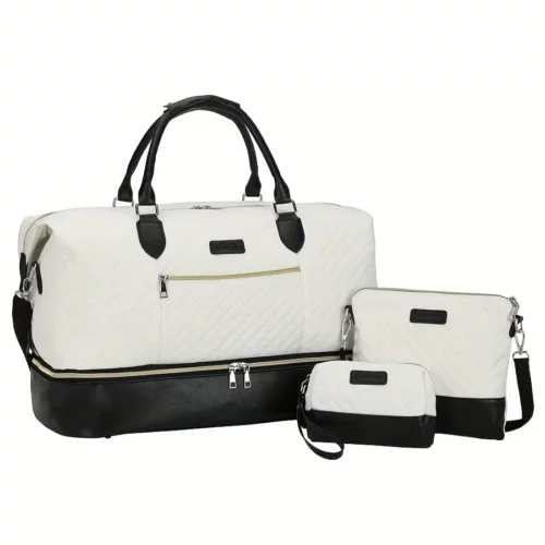 Sac de voyage femme 3 pièces – cabines avec compartiment chaussures en nylon