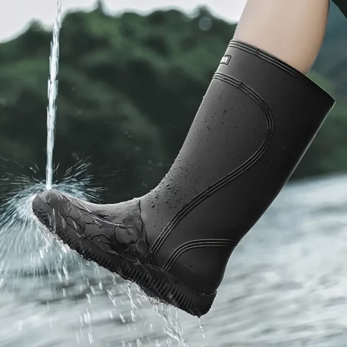 Bottes de pluie femme imperméables en caoutchouc avec semelle antidérapante