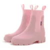 Bottes de pluie femme style Chelsea en caoutchouc – semelle épaisse antidérapante