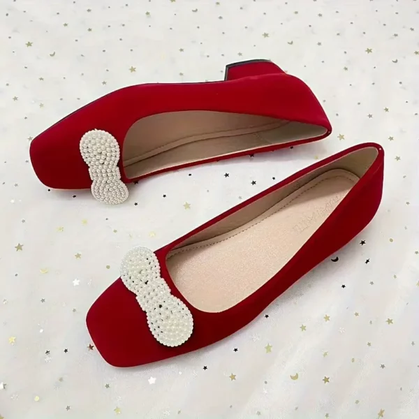 Chaussures mariage femme à talon bas – confort et élégance style chinois