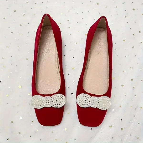 Chaussures mariage femme à talon bas – confort et élégance style chinois