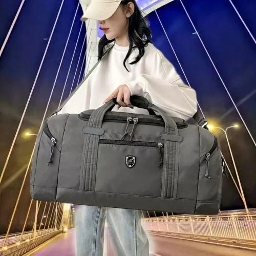 Sac de voyage femme en nylon imperméable – multi-poches et grande capacité