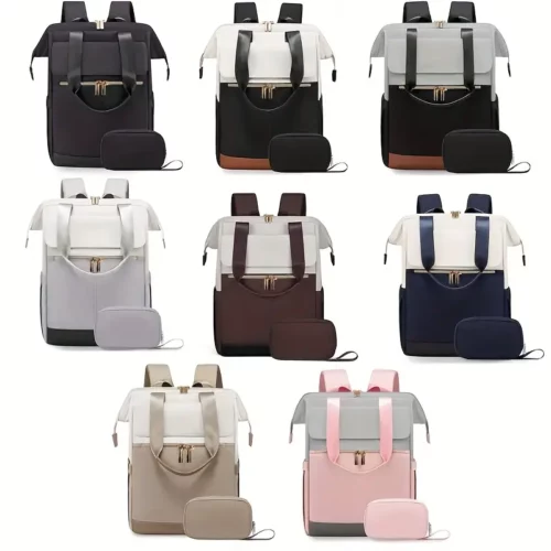 Sac à dos femme élégant pour ordinateur – design convertible et compartiments organisés