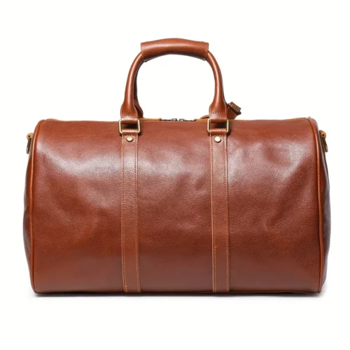 Sac week-end femme en cuir véritable – style décontracté et élégant