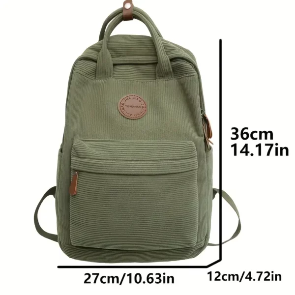 Sac à dos femme nylon léger – compartiments multiples, style décontracté