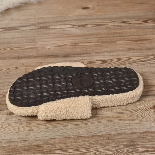 Chaussons femme en fausse fourrure douce – confort chaud à enfiler maison