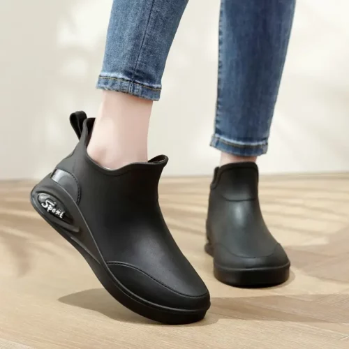 Bottes de pluie femme en caoutchouc chic – semelle antidérapante confortable