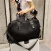 Sac week-end femme Oxford avec bandoulière réglable – style décontracté noir