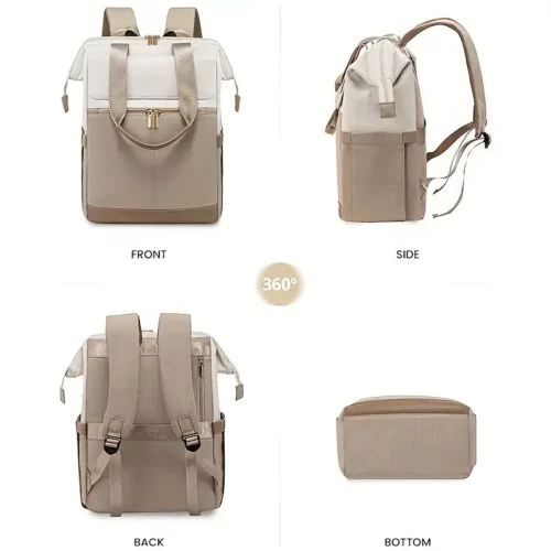 Sac à dos femme élégant pour ordinateur – design convertible et compartiments organisés