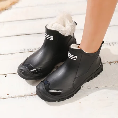 Bottes de pluie femme élégantes en caoutchouc – style chic et imperméable