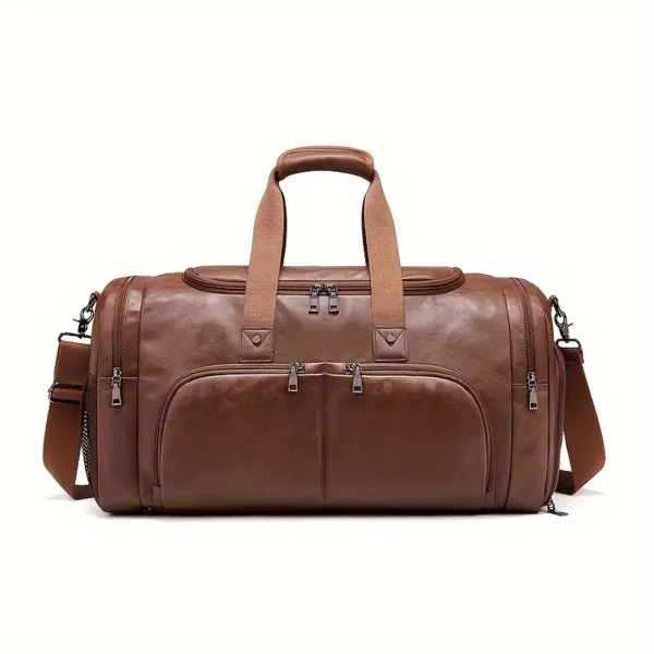 Sac de voyage femme style vintage en similicuir – grande capacité élégante