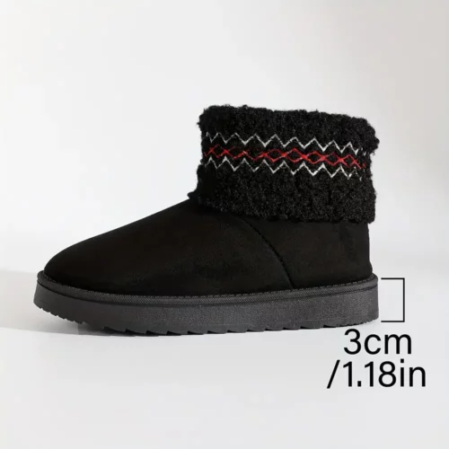 Bottes d’hiver femme fourrées antidérapantes – chaleur et confort neige glace