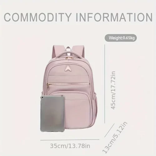 Sac à dos femme léger en nylon – style urbain élégant pour usage quotidien