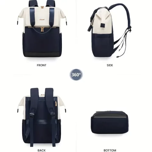 Sac à dos femme antivol pour ordinateur – design élégant avec bretelles réglables