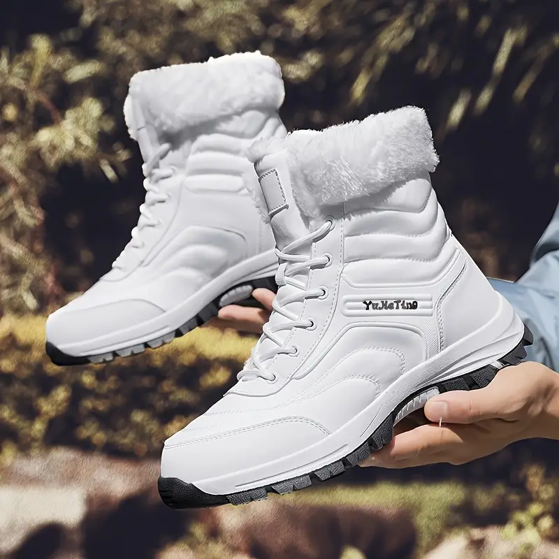 Bottes de neige femme imperméables et chaudes – doublure isolante confortable