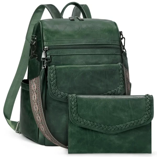 Sac à dos ordinateur femme convertible élégant – compartiment PC et multi-poches