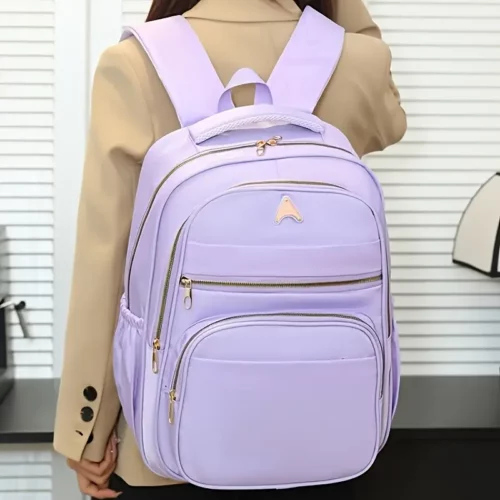 Sac à dos femme léger en nylon – style urbain élégant pour usage quotidien
