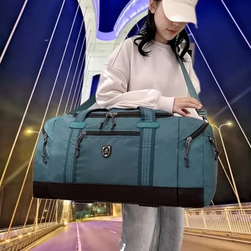 Sac de voyage femme en nylon imperméable – multi-poches et grande capacité