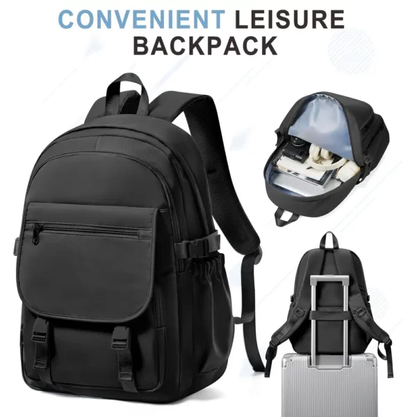 Sac à dos nylon léger femme – design élégant, multi-compartiments, usage quotidien