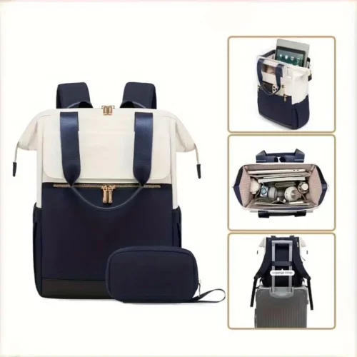 Sac à dos femme antivol pour ordinateur – design élégant avec bretelles réglables