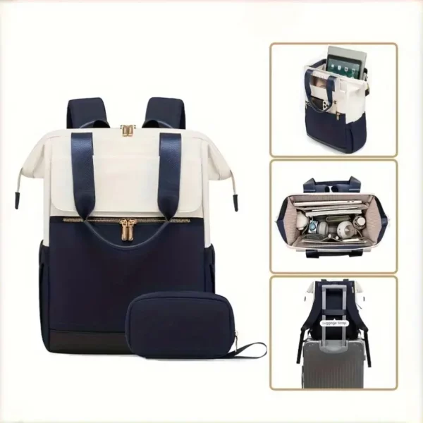 Sac à dos femme antivol pour ordinateur – design élégant avec bretelles réglables