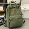 Sac à dos femme nylon léger – compartiments multiples, style décontracté