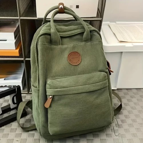 Sac à dos femme nylon léger – compartiments multiples, style décontracté