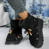 Bottes d’hiver femme fourrées – chaudes, antidérapantes et faciles à enfiler