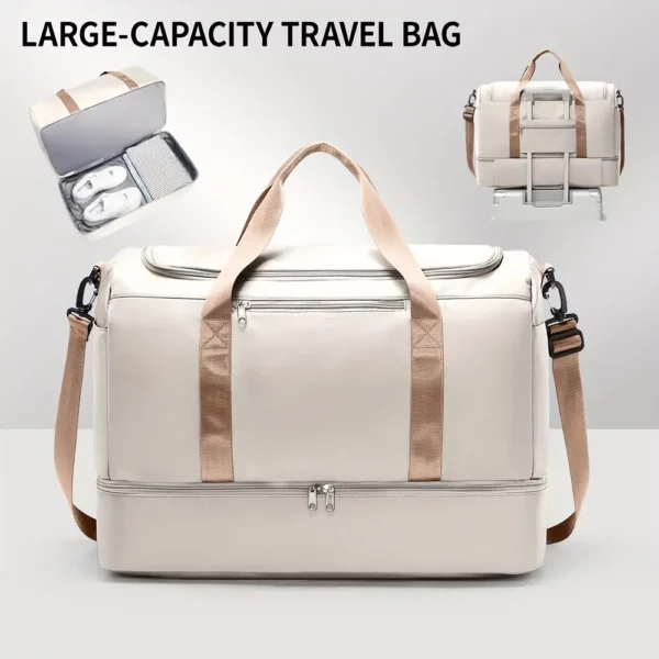 Sac de voyage femme avec compartiment chaussures – design chic et pratique