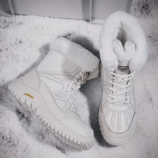 Bottes d’hiver femme fourrées antidérapantes – confort thermique et style