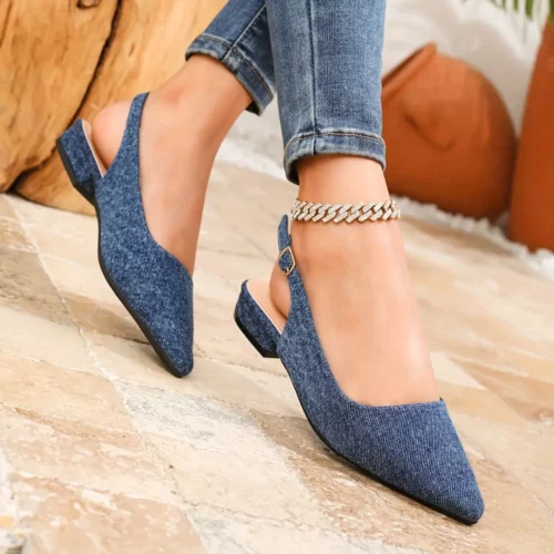 Sandales femme talon bas élégant – Chaussures mariage confort tout-jour