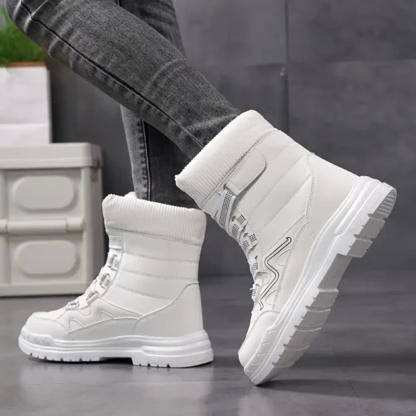 Bottes de ski femme chauffantes antidérapantes imperméables doublure chaude