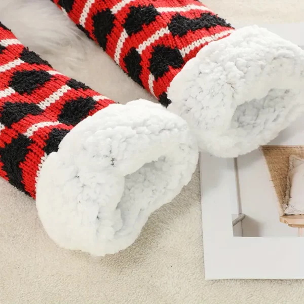 Chaussons chaussettes antidérapants femme hiver – douillets et thermiques anti-froid