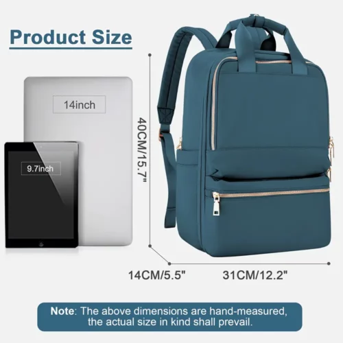 Sac à dos femme léger en nylon imperméable – style urbain compact et chic