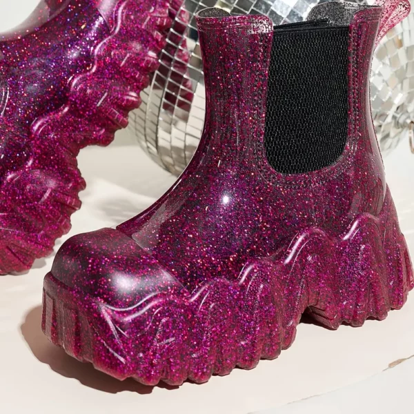 Bottes de pluie femme en caoutchouc imperméables – style chic et urbain